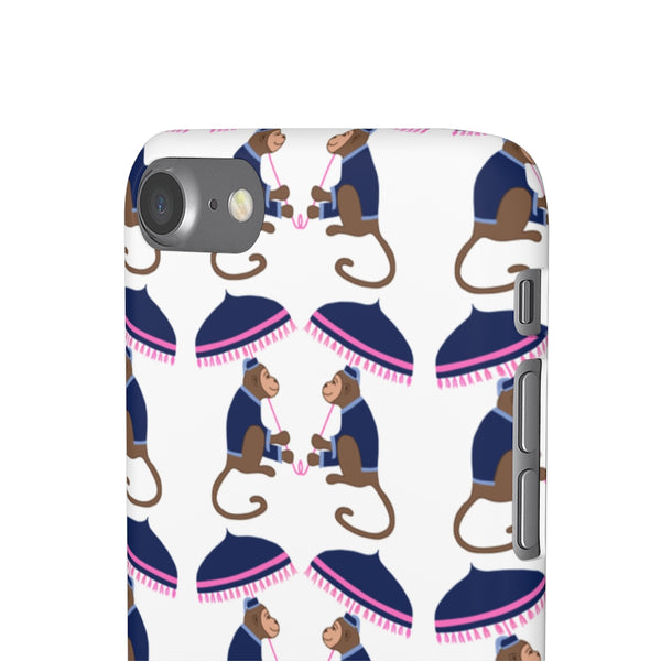 Monkey See Monkey Do Navy Phone Case
