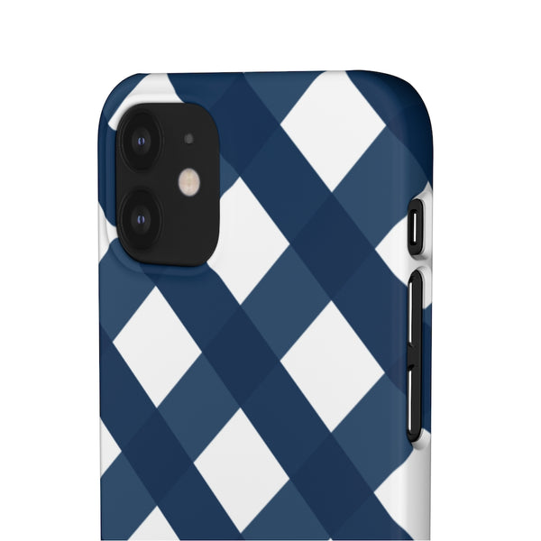 SLEEK Version Pretty Printing x Beautycounter Classic Navy Gingham Phone Case