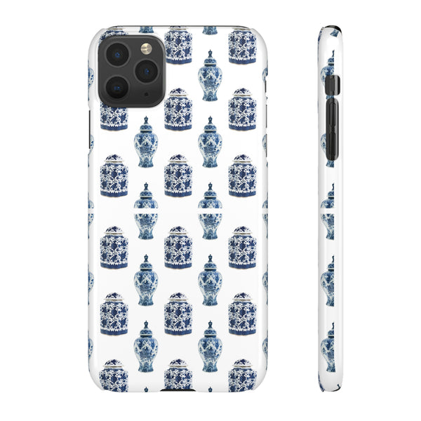 Chinoiserie Chic Blue and White Vase Preppy Phone Case