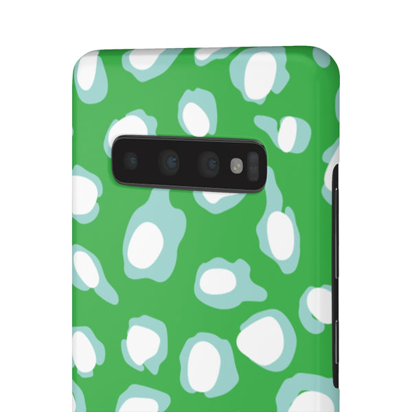 Chic Spots Green + Aqua Phone Case