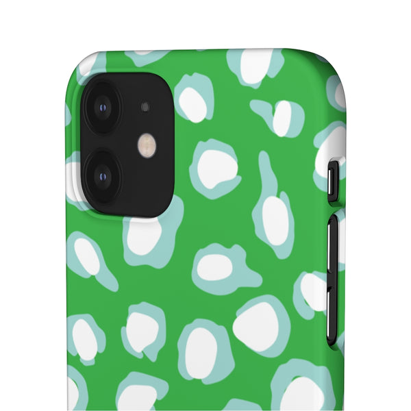 Chic Spots Green + Aqua Phone Case