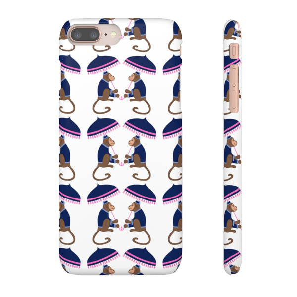 Monkey See Monkey Do Navy Phone Case