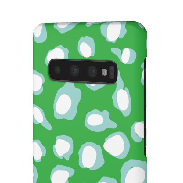 Chic Spots Green + Aqua Phone Case