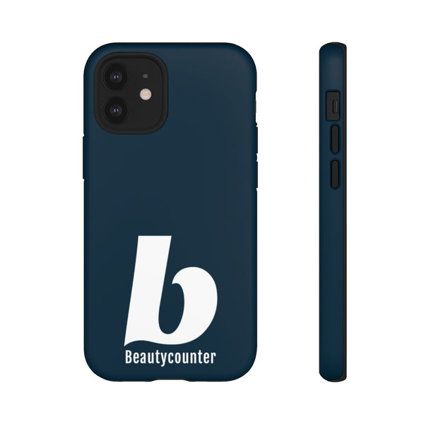 TOUGH Version Pretty Printing X Beautycounter Limited Edition Case Navy with White logo