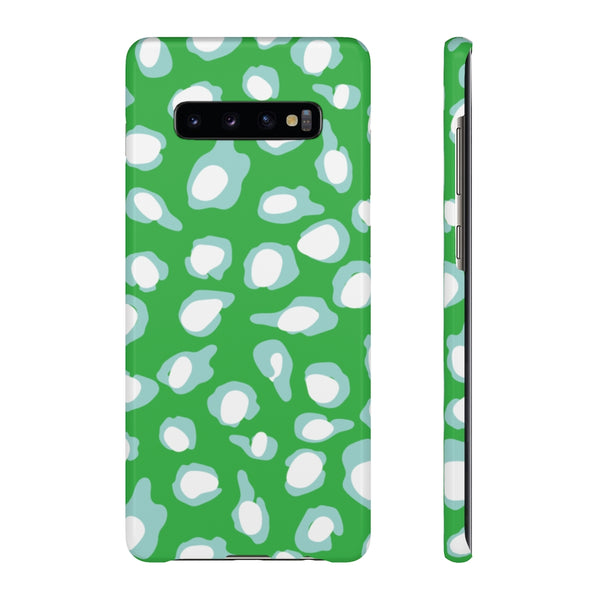 Chic Spots Green + Aqua Phone Case