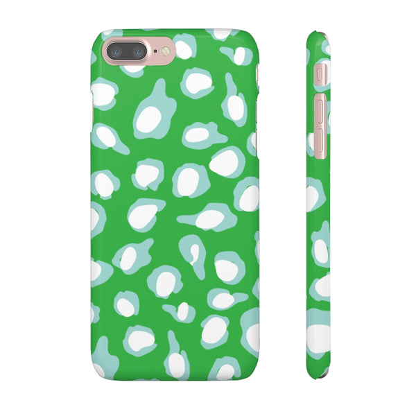 Chic Spots Green + Aqua Phone Case