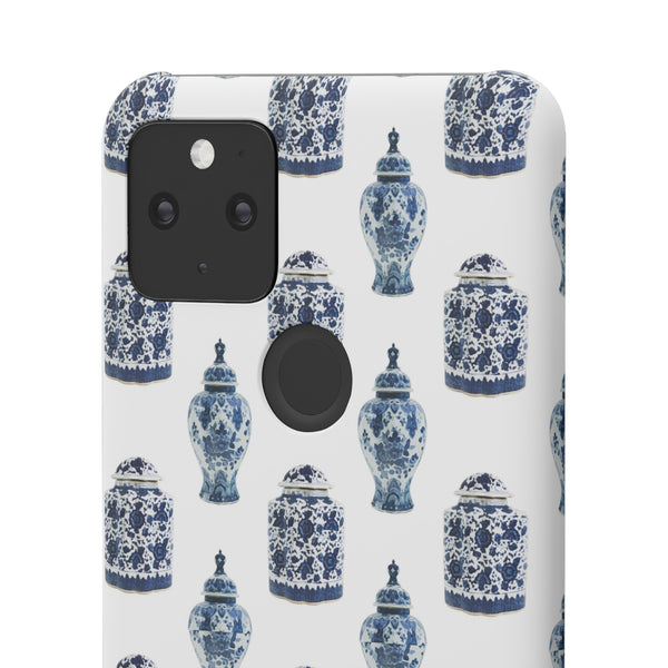 Chinoiserie Chic Blue and White Vase Preppy Phone Case