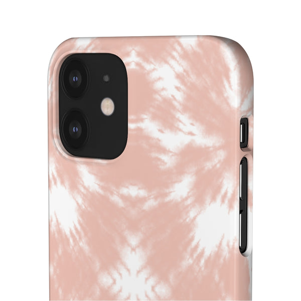 Tie Dye Shibori Blush + White Phone Case
