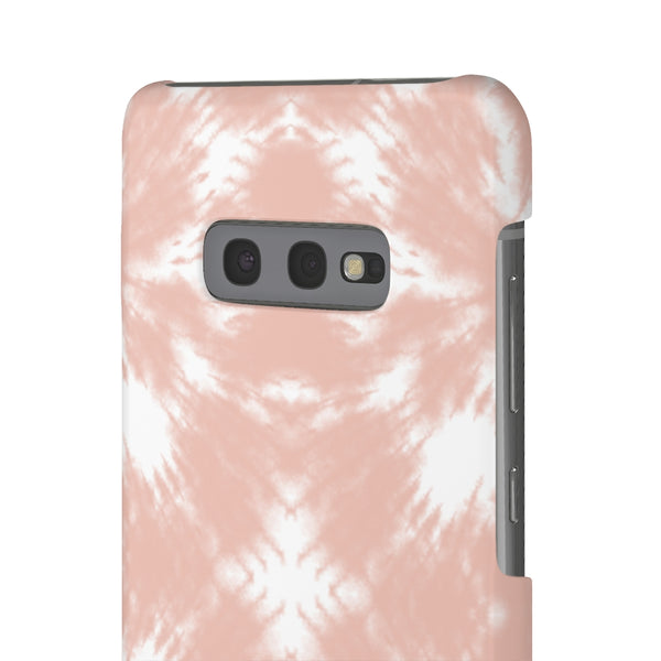 Tie Dye Shibori Blush + White Phone Case