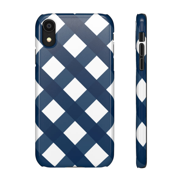 Ginghman Navy + White Blue Phone Case