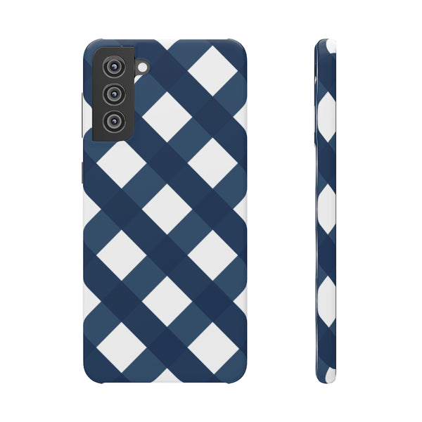 SLEEK Version Pretty Printing x Beautycounter Classic Navy Gingham Phone Case