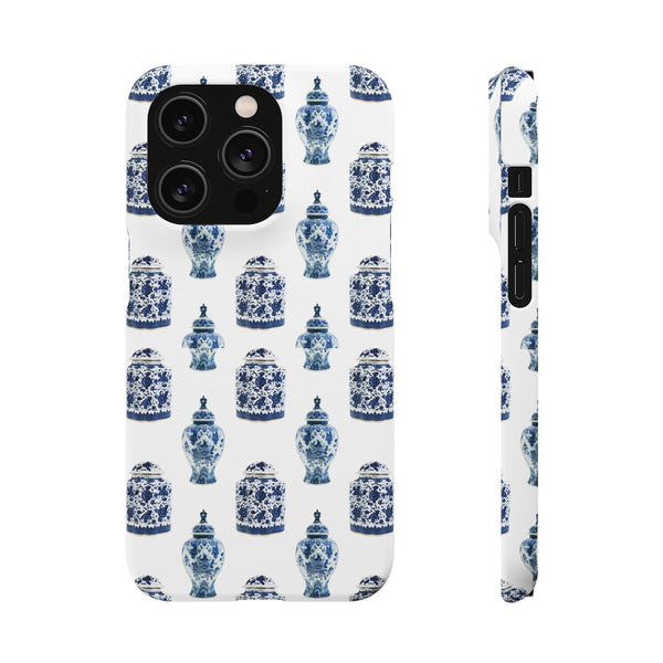 Chinoiserie Chic Blue and White Vase Preppy Phone Case