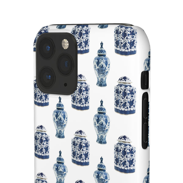 Chinoiserie Chic Blue and White Vase Preppy Phone Case