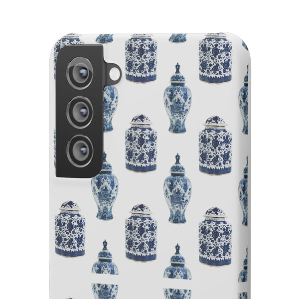 Chinoiserie Chic Blue and White Vase Preppy Phone Case