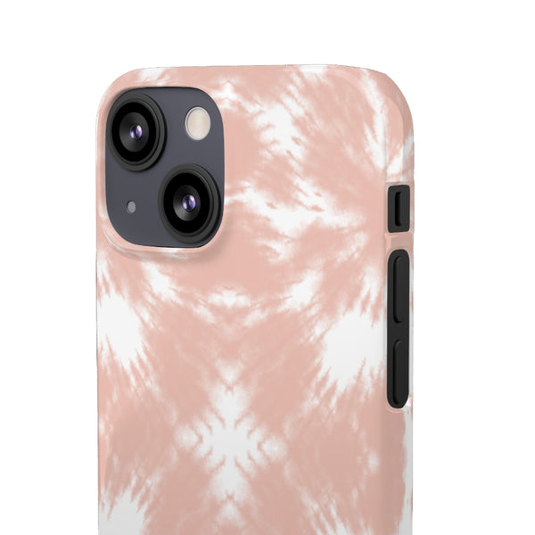 Tie Dye Shibori Blush + White Phone Case