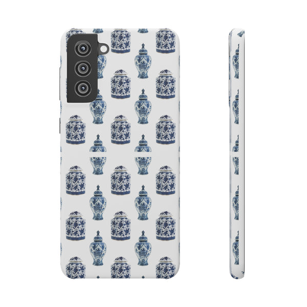 Chinoiserie Chic Blue and White Vase Preppy Phone Case