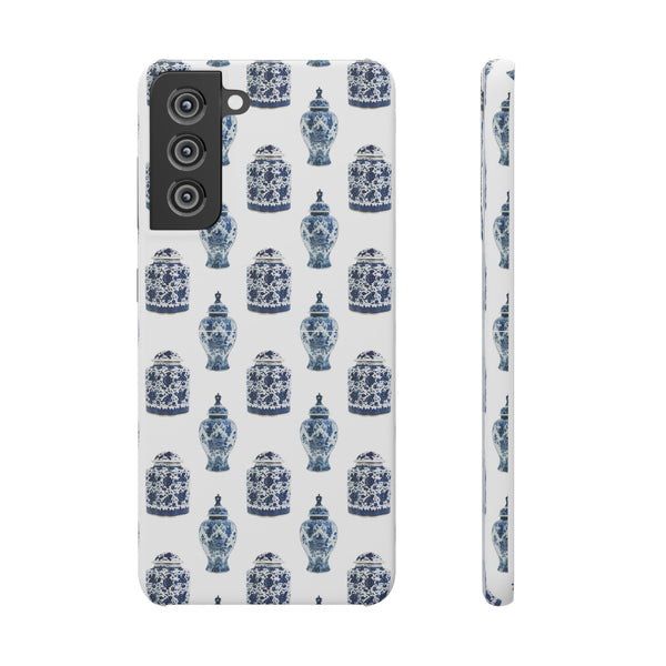 Chinoiserie Chic Blue and White Vase Preppy Phone Case