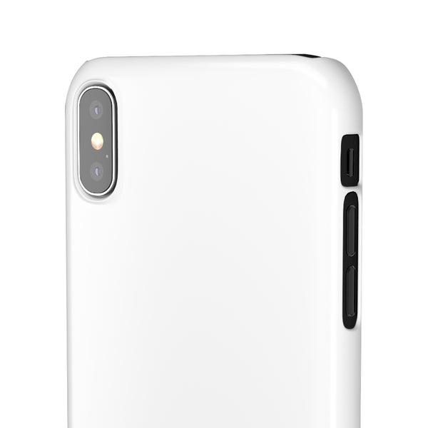 SLEEK Version Pretty Printing X Beautycounter Phone Case White with Navy Logo