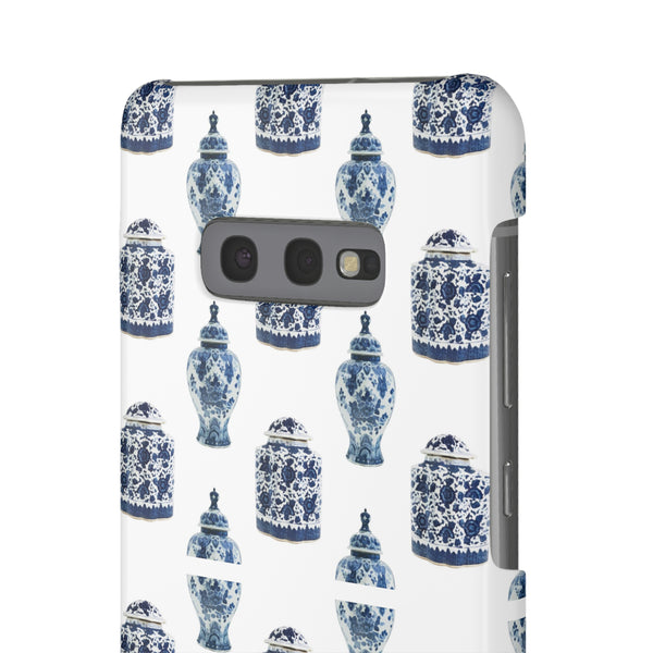 Chinoiserie Chic Blue and White Vase Preppy Phone Case