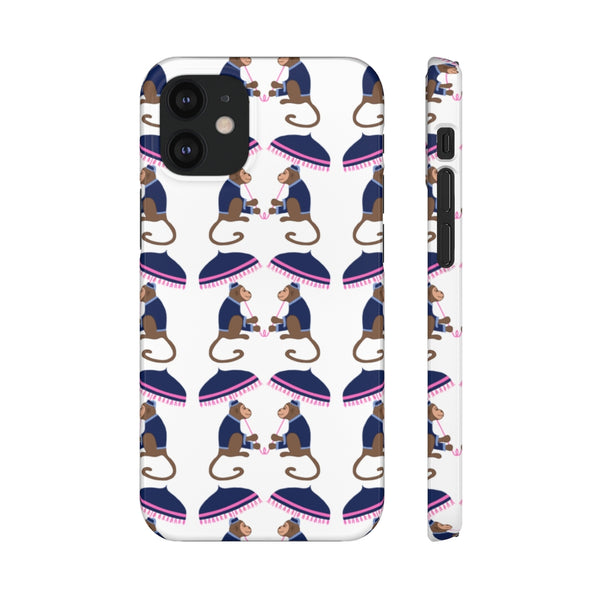 Monkey See Monkey Do Navy Phone Case