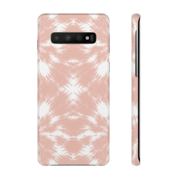 Tie Dye Shibori Blush + White Phone Case