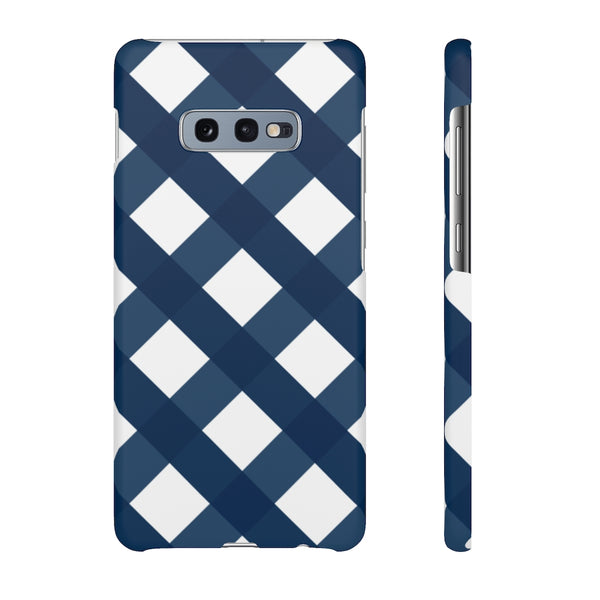 Ginghman Navy + White Blue Phone Case