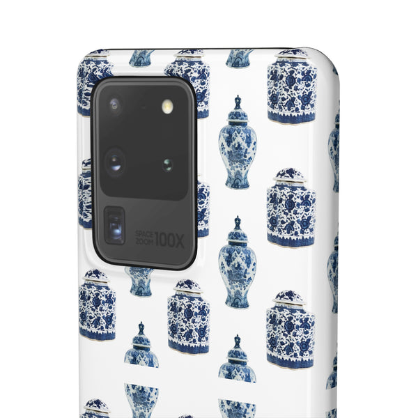 Chinoiserie Chic Blue and White Vase Preppy Phone Case