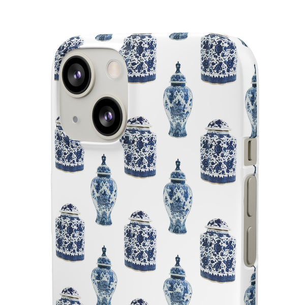 Chinoiserie Chic Blue and White Vase Preppy Phone Case