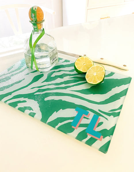 Cutting Board - Fretwork Border Choose Color