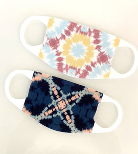FACE MASK QUICK SHIP - Two Pack - Tie Dye Assorted