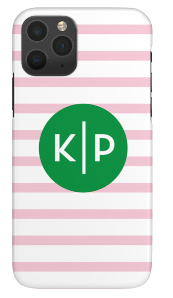 Phone Case - Preppy Stripes Pink